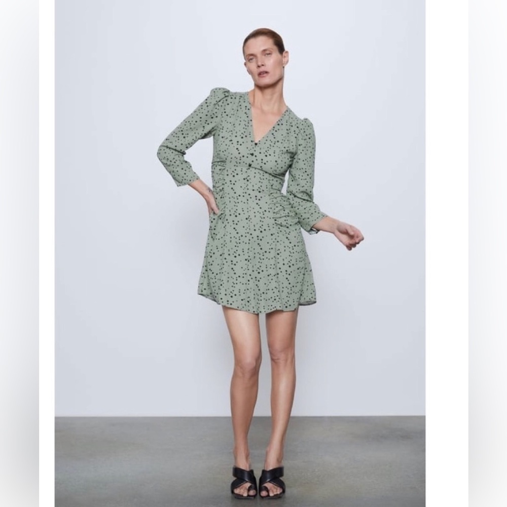 Zara polka dot dress